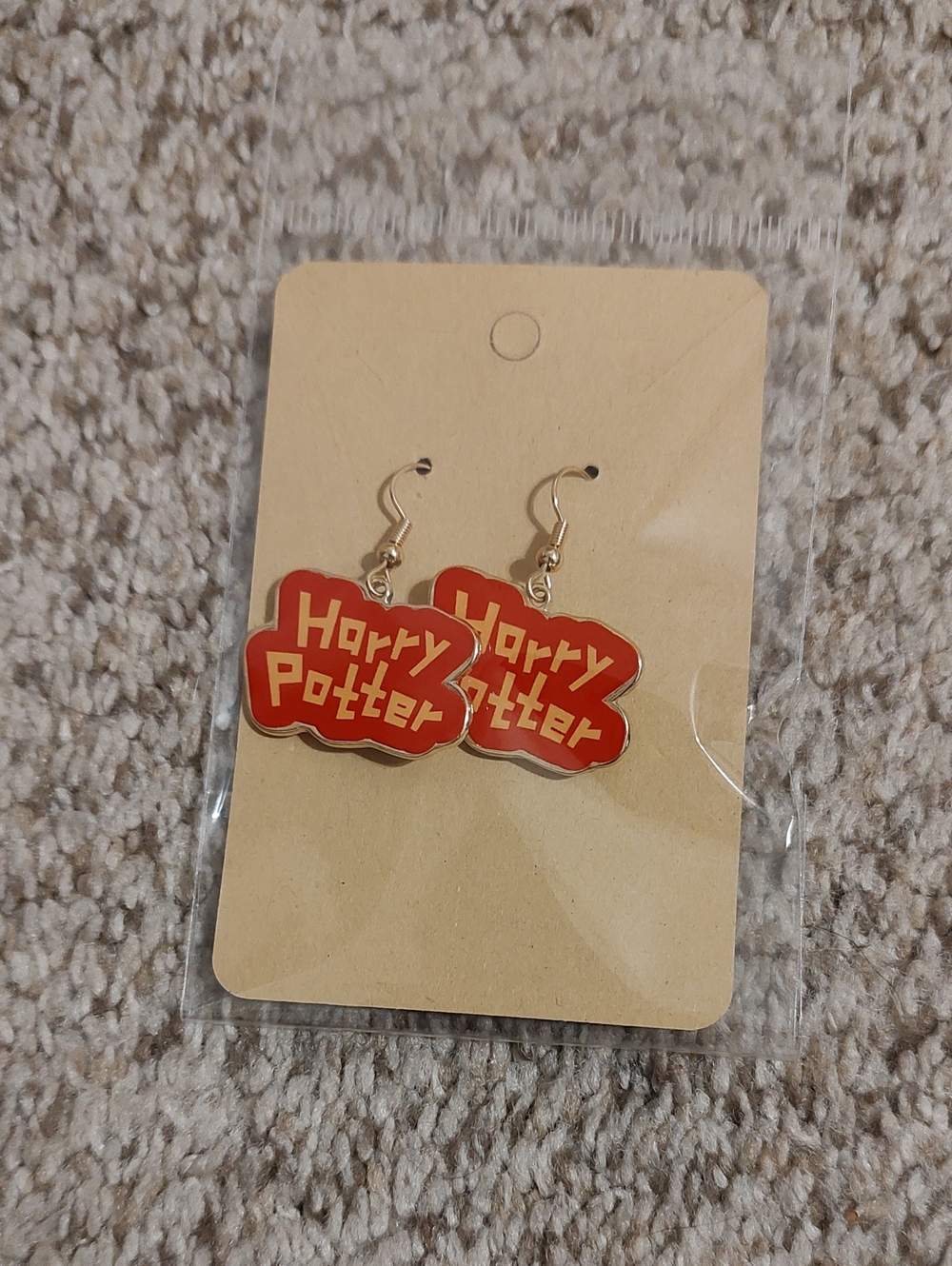 5 For $20 Red Harry Potter Logo Dangle Earrings - Fan Style